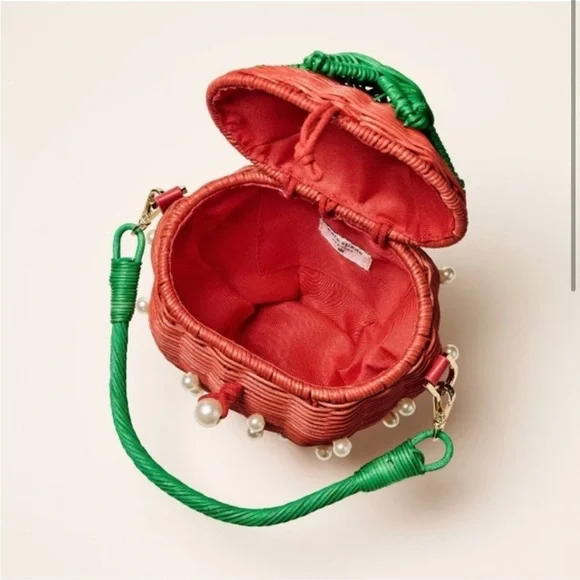 Kate Spade x Target Strawberry Wicker Purse NWOT - Picture 2 of 7